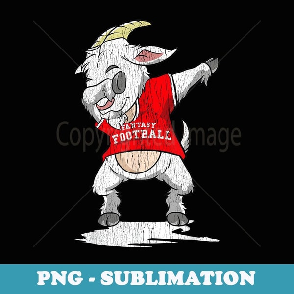 Fantasy Football GOAT Dabbing Champion Funny Draft Party Dab - Instant Sublimation Digital Download