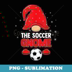 the soccer gnome funny gnome sport training soccer game - decorative sublimation png file