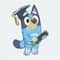 Retro Bluey Graduation Cartoon SVG.jpeg