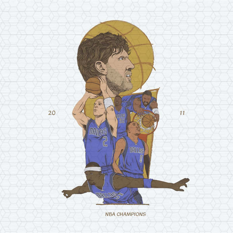 Dallas Mavericks Players 2011 NBA Champions PNG.jpg