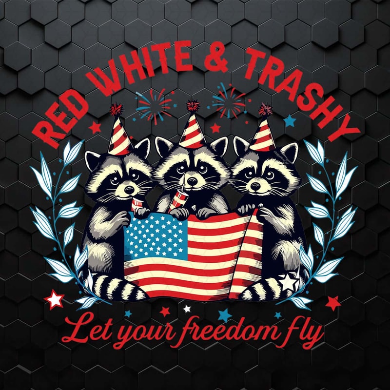 4th of July Red White And Trashy Raccoon PNG.jpg