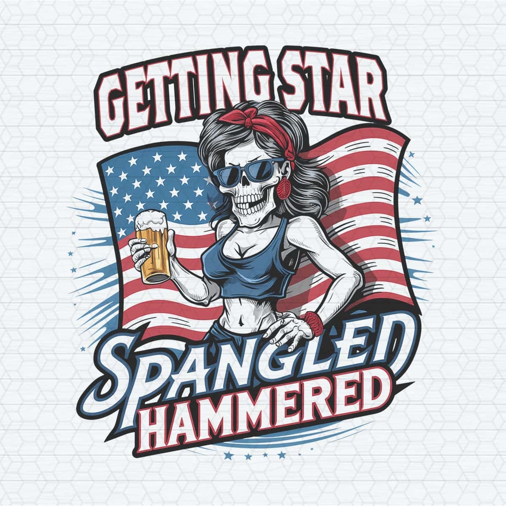 Skeleton Girl Getting Star Spangled Hammered PNG.jpg