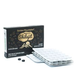 premium pure shilajit altai (golden mountains) 120 count net wt 0.84 oz (24g)