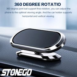 metal magnetic phone holder 360 rotating car phone holder stand zinc alloy magnet car support mount cellphone holder