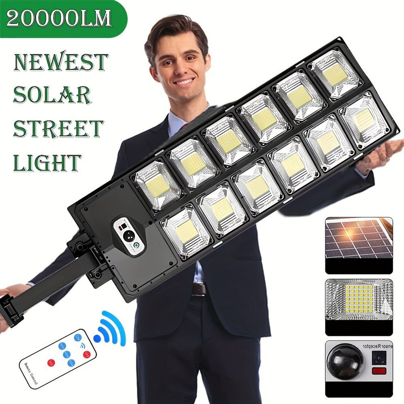 NEW 30000W LED Strong Light Street Lamp Induction Street Light Solar Garden Outdoor Lighting Waterp 1