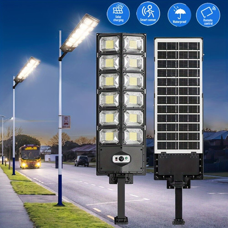 NEW 30000W LED Strong Light Street Lamp Induction Street Light Solar Garden Outdoor Lighting Waterp 3
