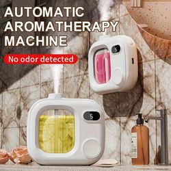 versatile automatic aromatherapy diffuser & air freshener - long-lasting scent, humidifier, and odor eliminator for bath