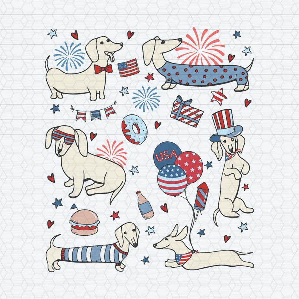 Retro 4th Of July Dachshund Doodle SVG.jpg