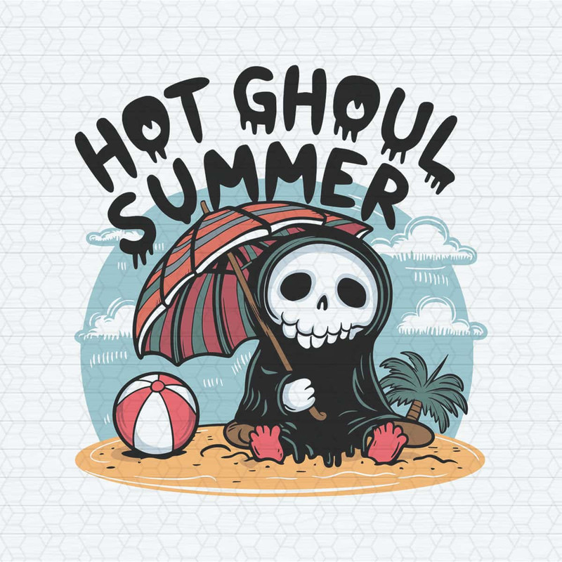 Funny Ghost Hot Ghoul Summer SVG.jpg