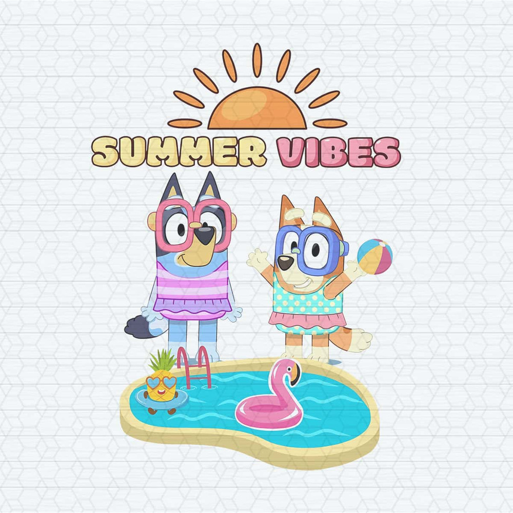 Cute Bluey Bingo Summer Vibes PNG.jpg