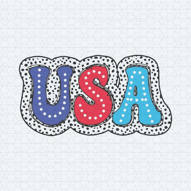 USA 4th Of July Dalmatian Dots SVG Happy 4th Of July SVG.jpg