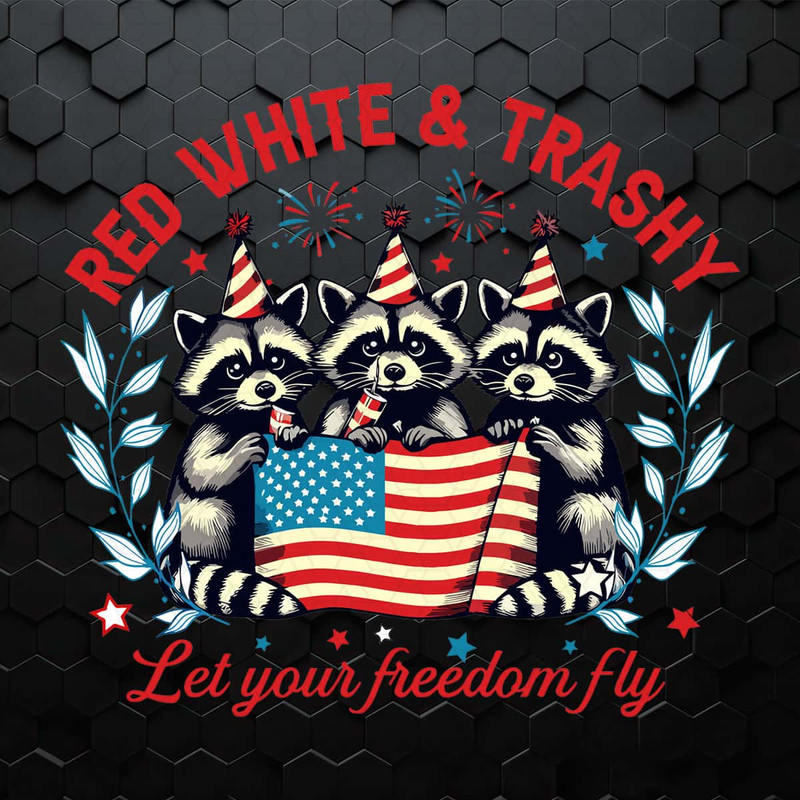 4th of July Red White And Trashy Raccoon PNG.jpg