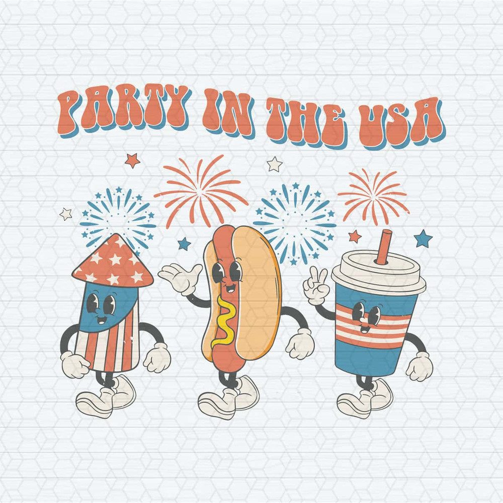 Retro Happy 4th Of July Party In The USA SVG.jpg
