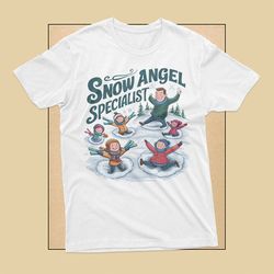 snow angel specialist t-shirt for dad
