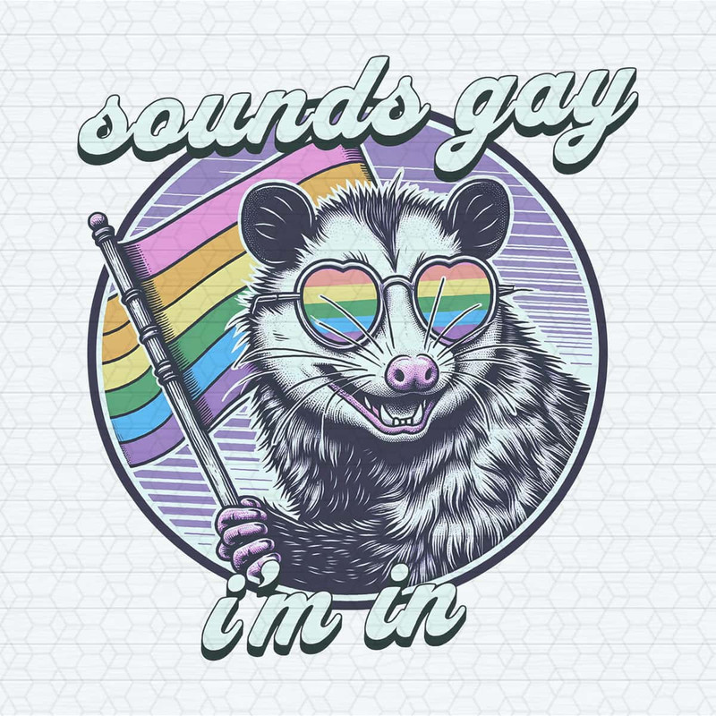 Sounds Gay I'm In LGBTQ Opossum Meme PNG.jpg