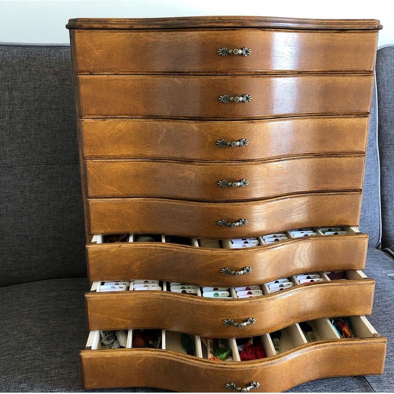 Floss cabinet, Thread storage cabinet, DMC floss storage box | Inspire ...