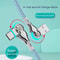USB A to Type C Cable, Fast Charging Cable 180 Degree Elbow Rotation, Zinc Alloy Braided Data Cable, USB Micro Charger