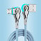 USB A to Type C Cable, Fast Charging Cable 180 Degree Elbow Rotation, Zinc Alloy Braided Data Cable, USB Micro Charger