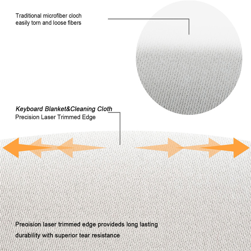 Microfiber Dustproof Protective Film, Notebook Palm Keyboard Blanket Cover, Laptop Screen Cleaning Cloth for MacBook Pro