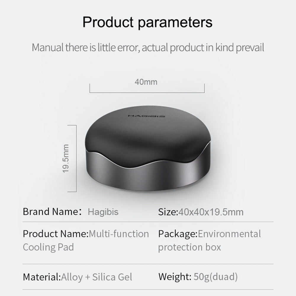 Magnetic Portable Laptop Stand, Cooling Pad for MacBook, Heat Dissipation Skidproof Cooler Stand