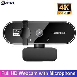 full hd 1080p webcams for pc, 4k webcam video camera, 2k autofocus streaming web cam with microphone