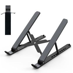 portable notebook stand, foldable adjustable riser cooling bracket universal