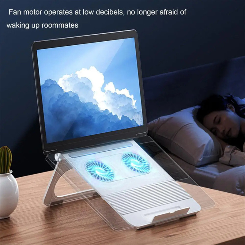 Slim Laptop Cooler, Silent Computer Cooling Fans, Portable Laptop Cooler, Mute Base Game Use, Stable Stand, Laptop