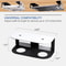 Under Desk Laptop Mount, Metal Shelf Holder for Macbook, Mac Mini, Keyboard with Anti-Scratch Silicone