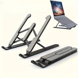 portable laptop stand, foldable notebook base holder, ergonomic adjustable