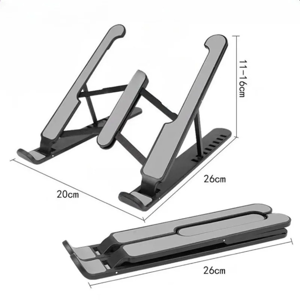Portable Laptop Stand, Foldable Notebook Base Holder, Ergonomic Adjustable