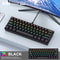 Mini Keyboard Wired, Portable Wired Mini Mechanical Keyboard, 61 Keys, Phantom RGB, Black, White, Red, Red/Blue Switch