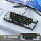 Mini Keyboard Wired, Portable Wired Mini Mechanical Keyboard, 61 Keys, Phantom RGB, Black, White, Red, Red/Blue Switch