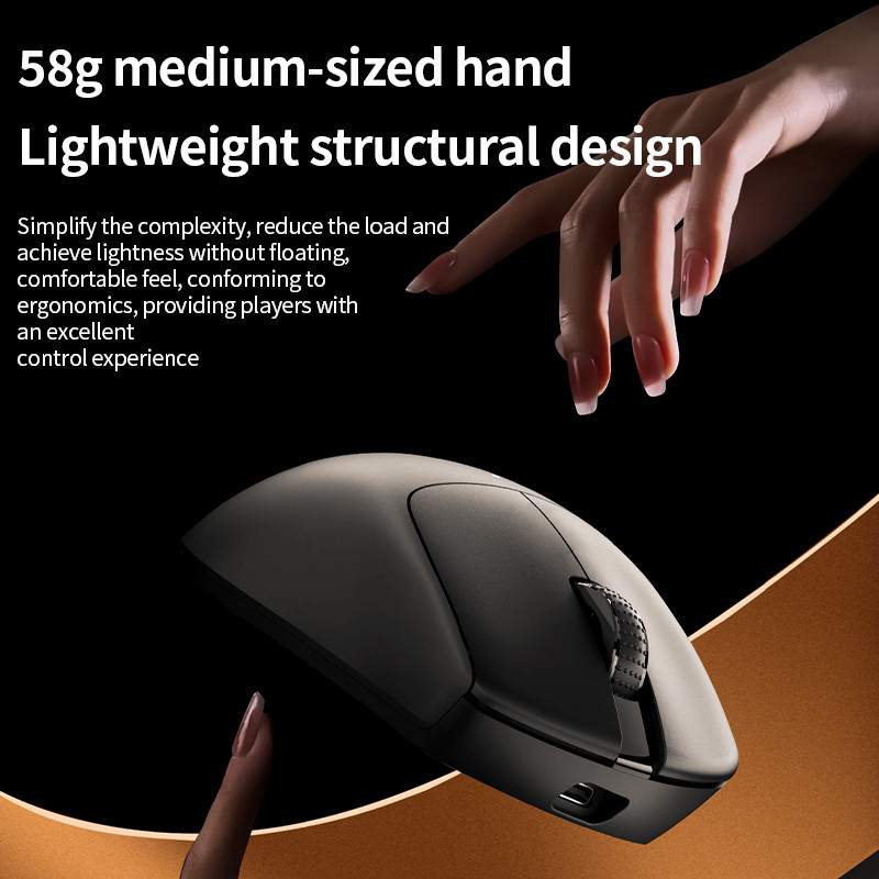 Wireless Gaming Mouse X1, Bluetooth 5.0 Lightweight, 1000Hz Polling Rate, 6400 DPI 6 Level Adjustment