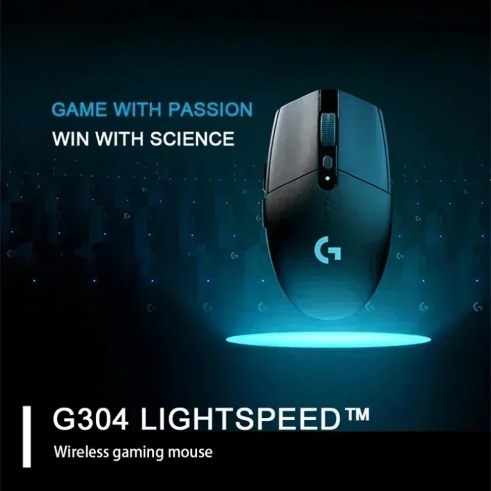 Lightweight 250hrs Battery Life Logitech G305 Wireless Gaming Mouse, 12K DPI for Esports FPS MOBA Games PC Mac