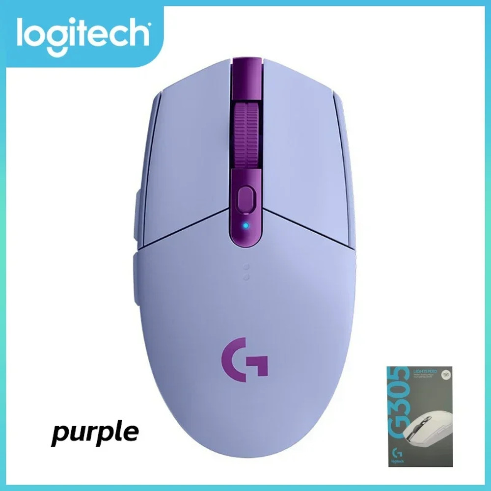 Lightweight 250hrs Battery Life Logitech G305 Wireless Gaming Mouse, 12K DPI for Esports FPS MOBA Games PC Mac