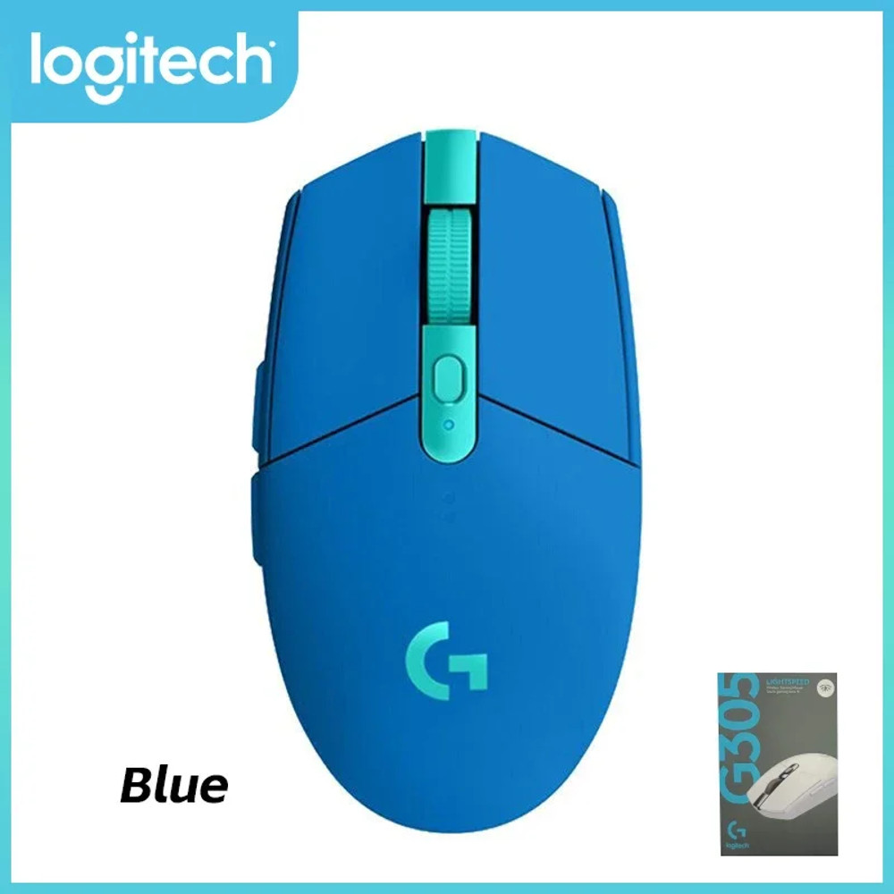 Lightweight 250hrs Battery Life Logitech G305 Wireless Gaming Mouse, 12K DPI for Esports FPS MOBA Games PC Mac