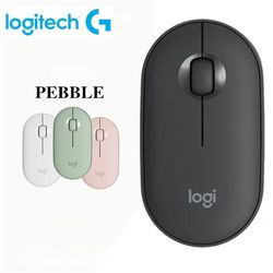 wireless bluetooth mouse, logitech pebble m350 laptop tablet mouse, light and thin mute office mini mouse