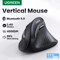 Ergonomic Vertical Mouse Wireless Bluetooth5.0 2.4G, 6 Mute Buttons, 4000DPI for MacBook Laptop PC