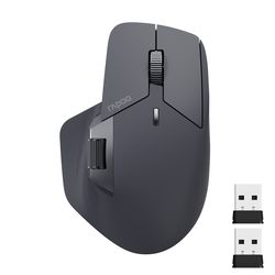 ergonomic 4000 dpi wireless mouse, multi mode rechargeable, bluetooth mouse support up to 4 devices
