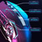 Backlight PC Gamer Mouse, Rechargeable Wireless Mouse, 2.4G USB Silent Bluetooth