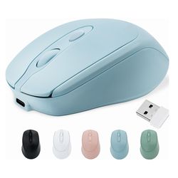 2.4g bluetooth compatible wireless mouse, rechargeable wireless computer mouse, usb silent gamer mice for laptop macbook