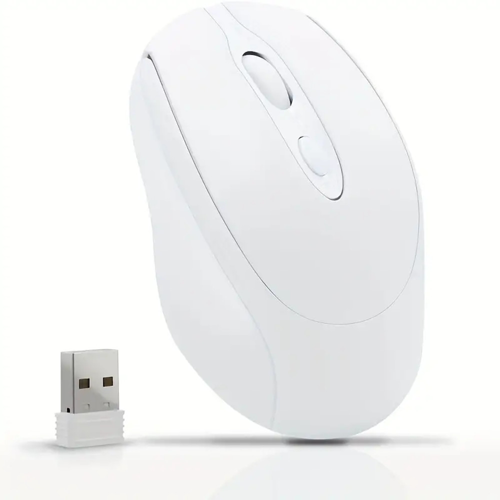 2.4G Bluetooth Compatible Wireless Mouse, Rechargeable Wireless Computer Mouse, USB Silent Gamer Mice for Laptop Macbook