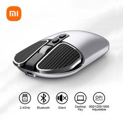 wireless xiaomi mouse 2.4 ghz, anti-slip desktop, 1600 dpi adjustable, usb rechargeable, dual mode silence for windows