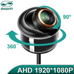 metal body car reversing fisheye lens camera, ahd 1920x1080p cbvs 720p black rear view, backup parking camera