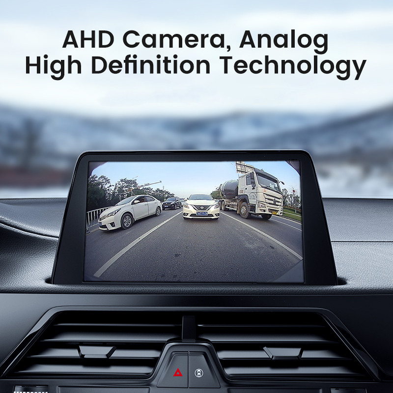 Metal Body Car Reversing Fisheye Lens Camera, AHD 1920x1080P CBVS 720P Black Rear View, Backup Parking Camera