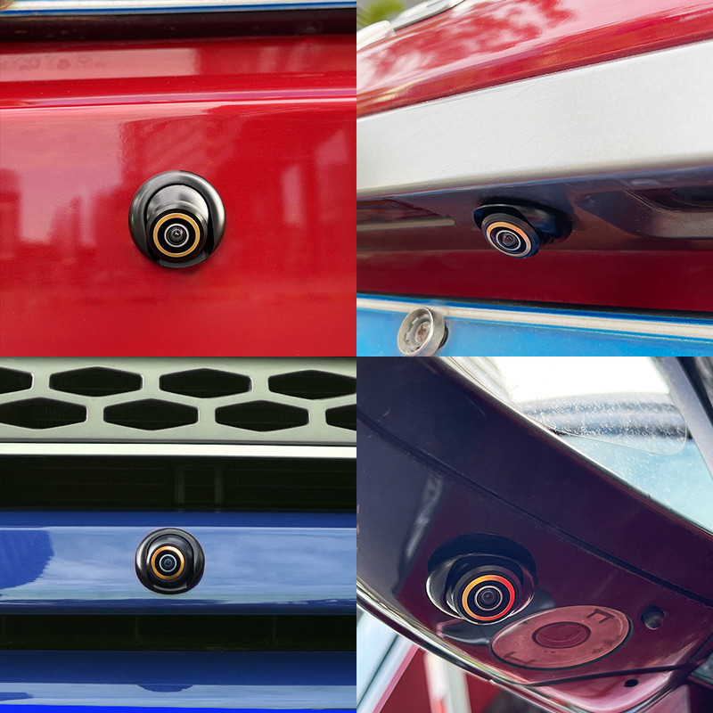 Metal Body Car Reversing Fisheye Lens Camera, AHD 1920x1080P CBVS 720P Black Rear View, Backup Parking Camera