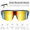 Bluetooth Smart Glasses for Cycling, Remote Audio Call Headset Sunglasses, Sports Music Earbuds Headphones