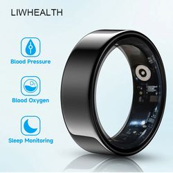 smart ring for man woman, sleep health fitness, blood pressure monitor, xiaomi apple, low consumption