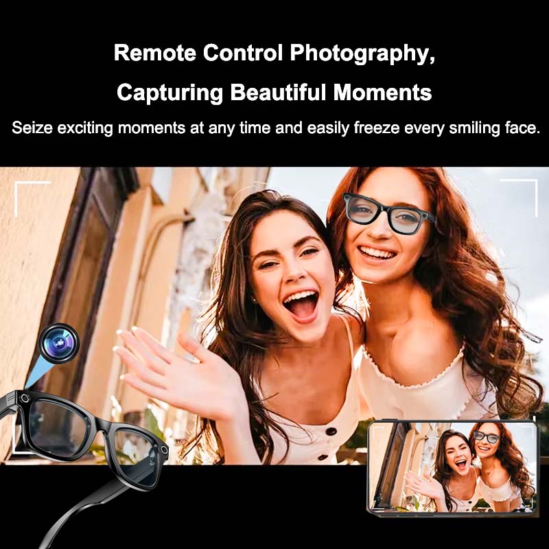 Smart Glasses 4K HD BT WIFI Camera Simultaneous Interpretation Object Recognition Voice Assistant C 2