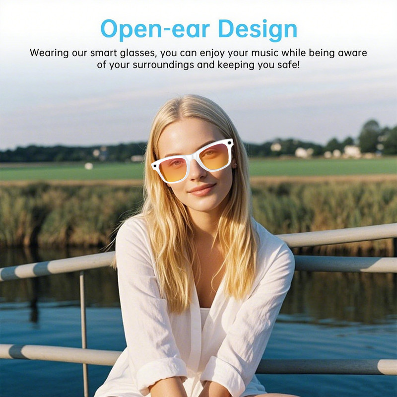 Smart Glasses 4K HD BT WIFI Camera Simultaneous Interpretation Object Recognition Voice Assistant C 3